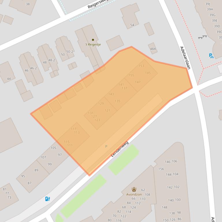 Kaart van postcodegebied 7331DZ.