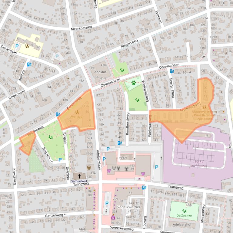 Kaart van postcodegebied 7331EB.