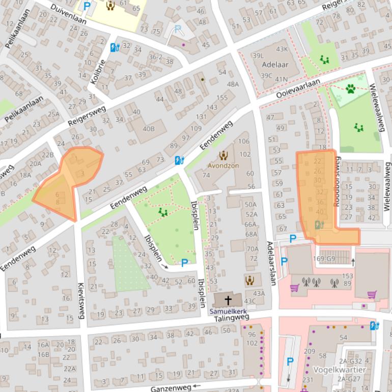 Kaart van postcodegebied 7331EJ.