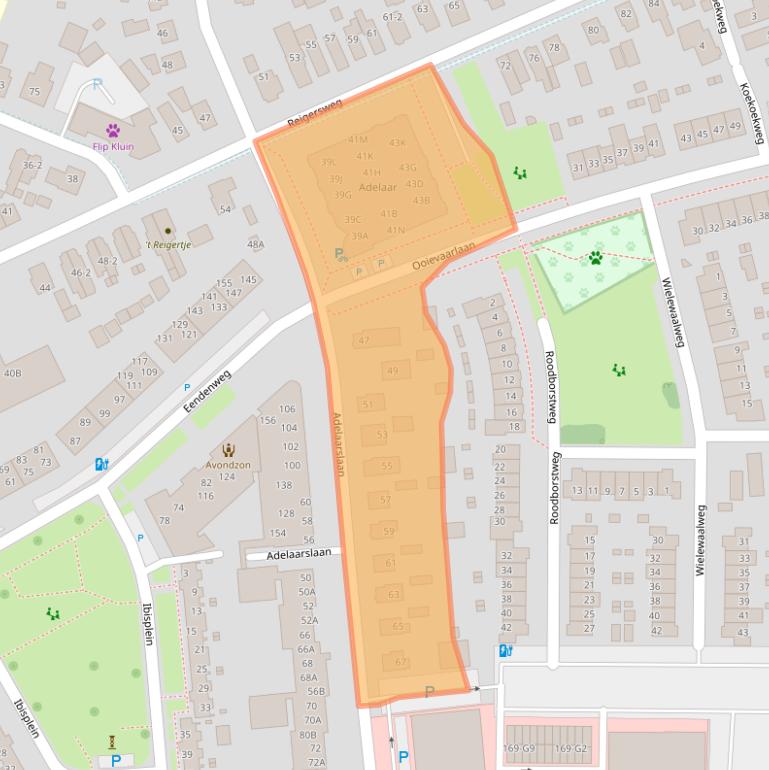 Kaart van postcodegebied 7331GA.