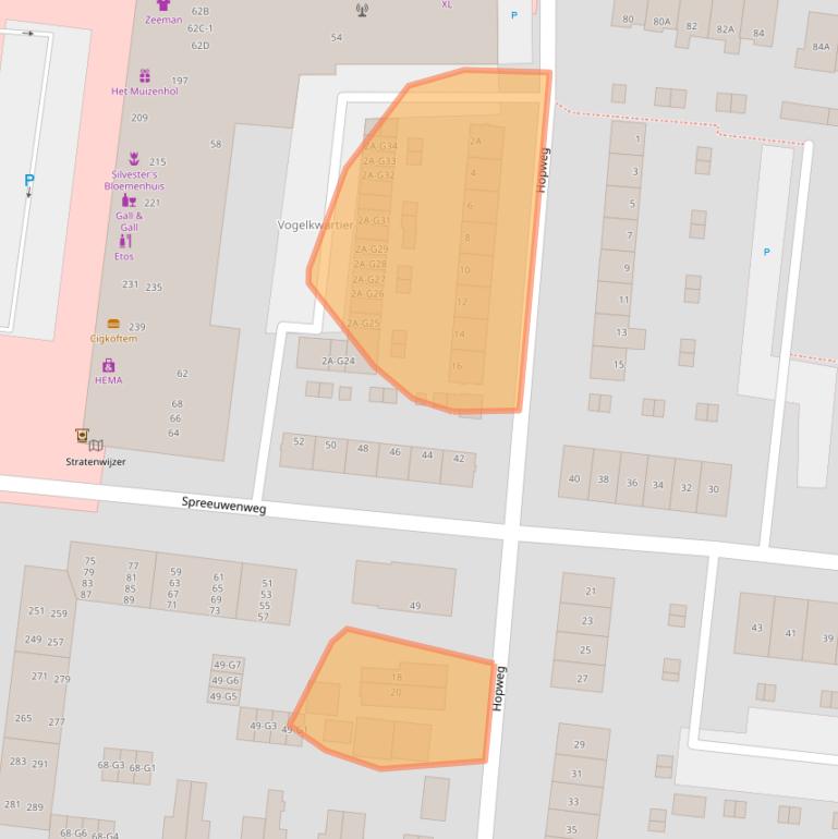 Kaart van postcodegebied 7331HB.