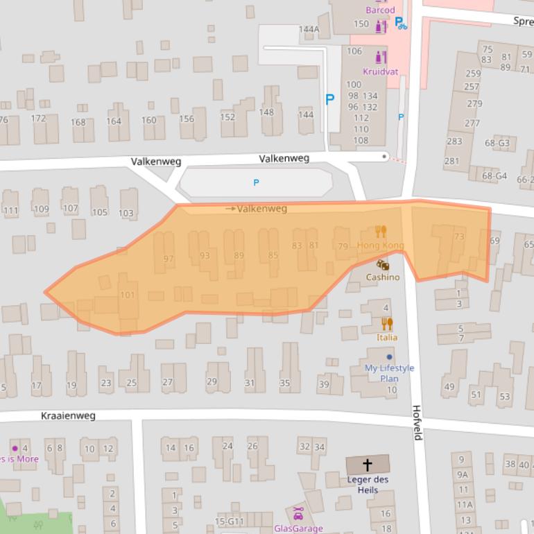 Kaart van postcodegebied 7331HE.