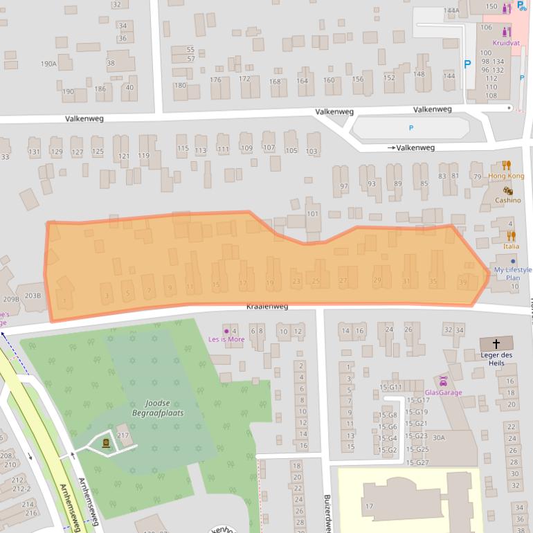 Kaart van postcodegebied 7331HV.