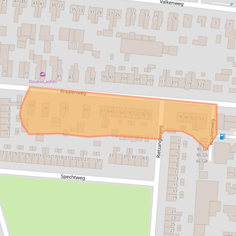 Kaart van postcodegebied 7331JB.