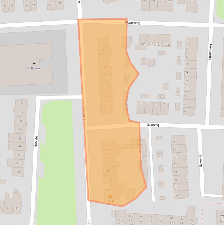 Kaart van postcodegebied 7331KC.