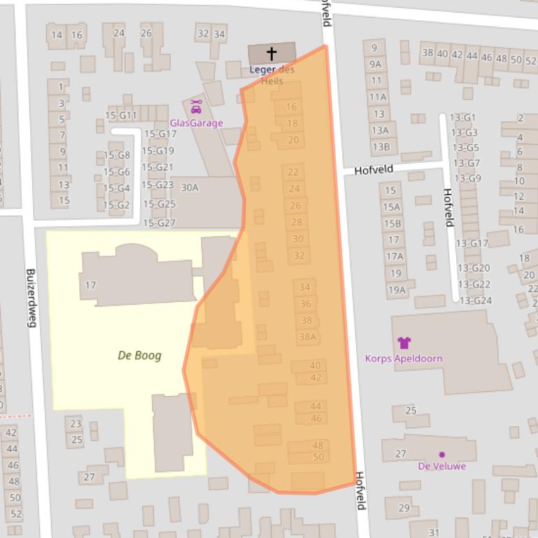 Kaart van postcodegebied 7331KD.