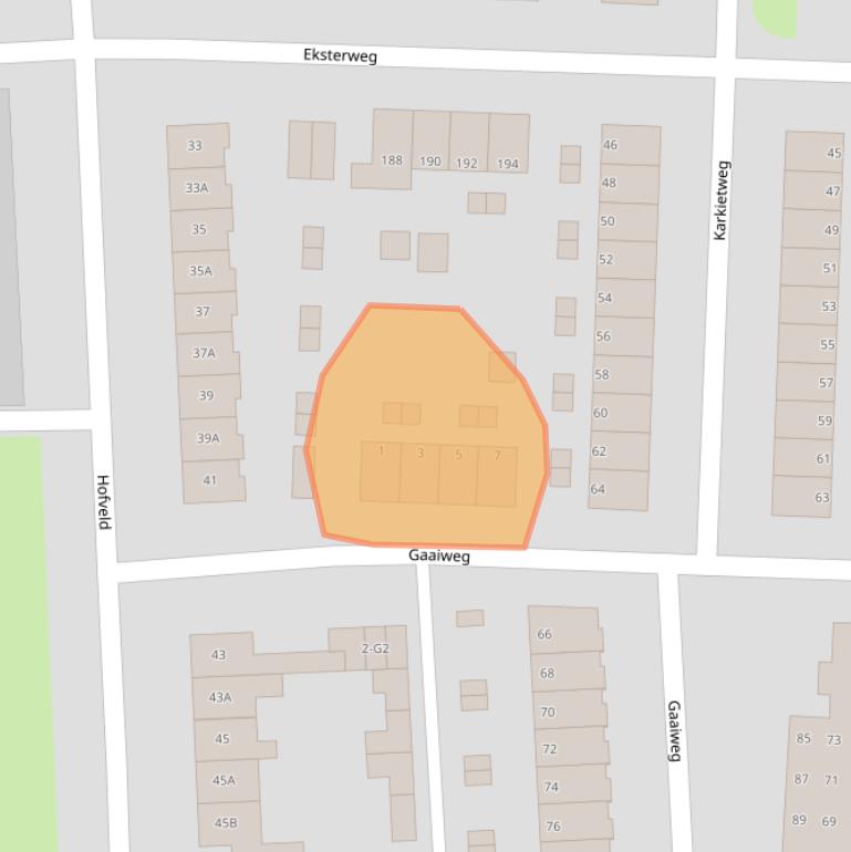 Kaart van postcodegebied 7331KM.