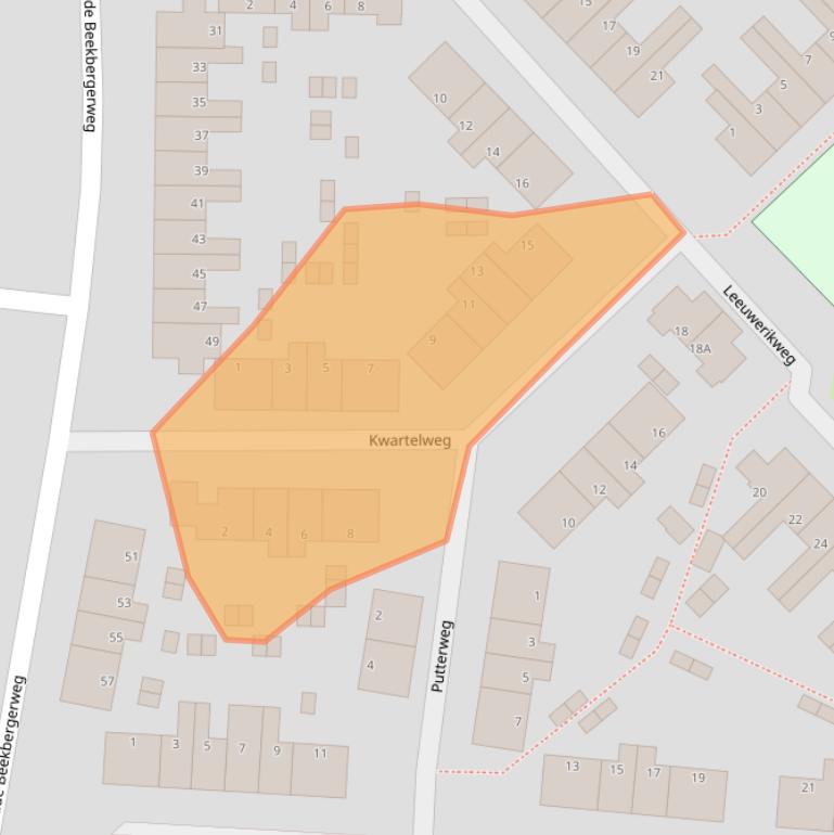 Kaart van postcodegebied 7331LW.