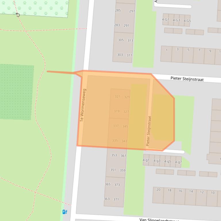 Kaart van postcodegebied 7331NC.