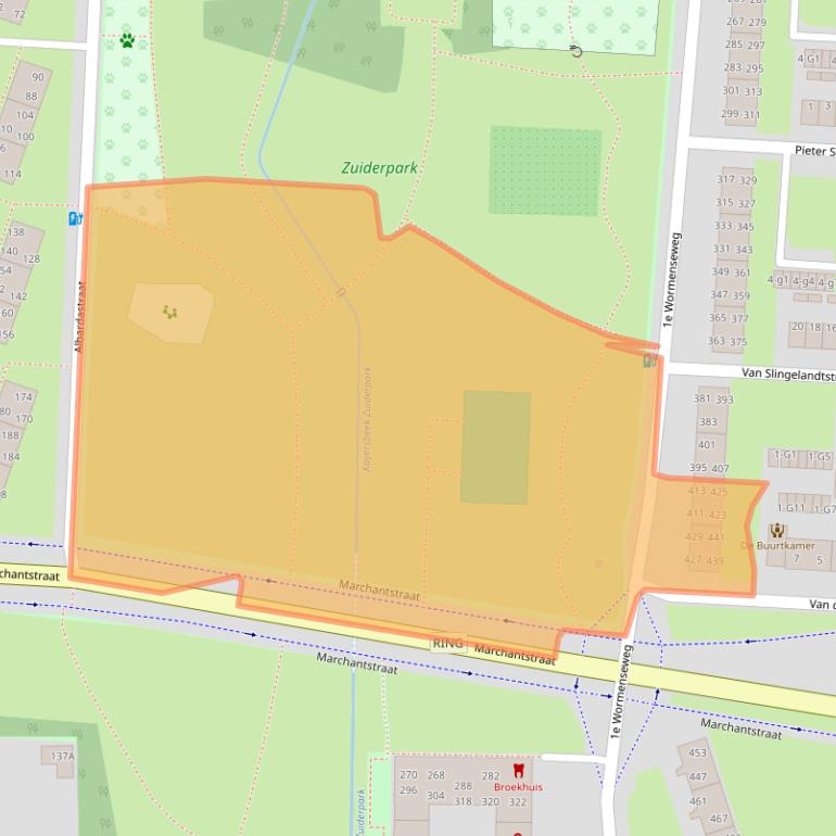 Kaart van postcodegebied 7331NG.