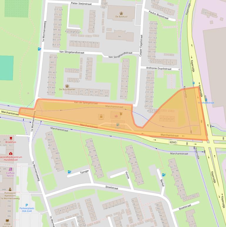Kaart van postcodegebied 7331NS.