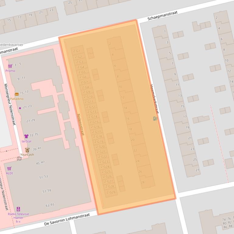 Kaart van postcodegebied 7331PR.