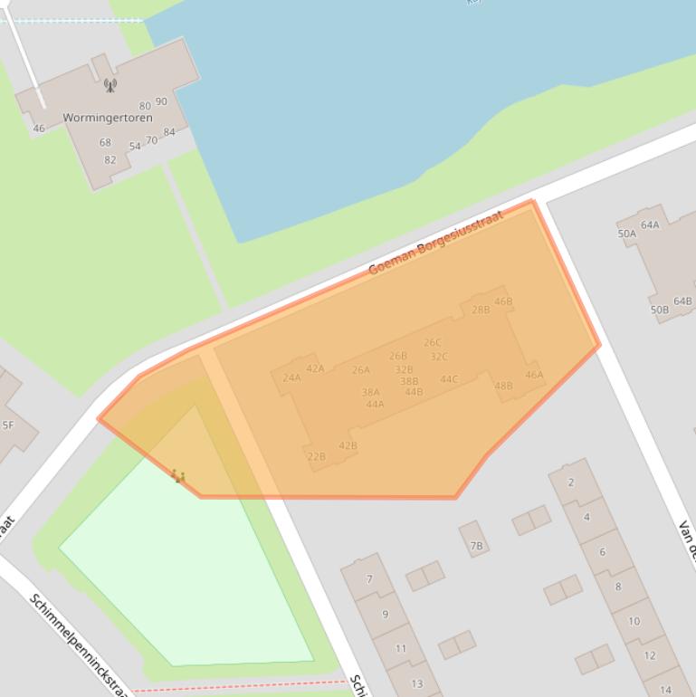 Kaart van postcodegebied 7331RW.