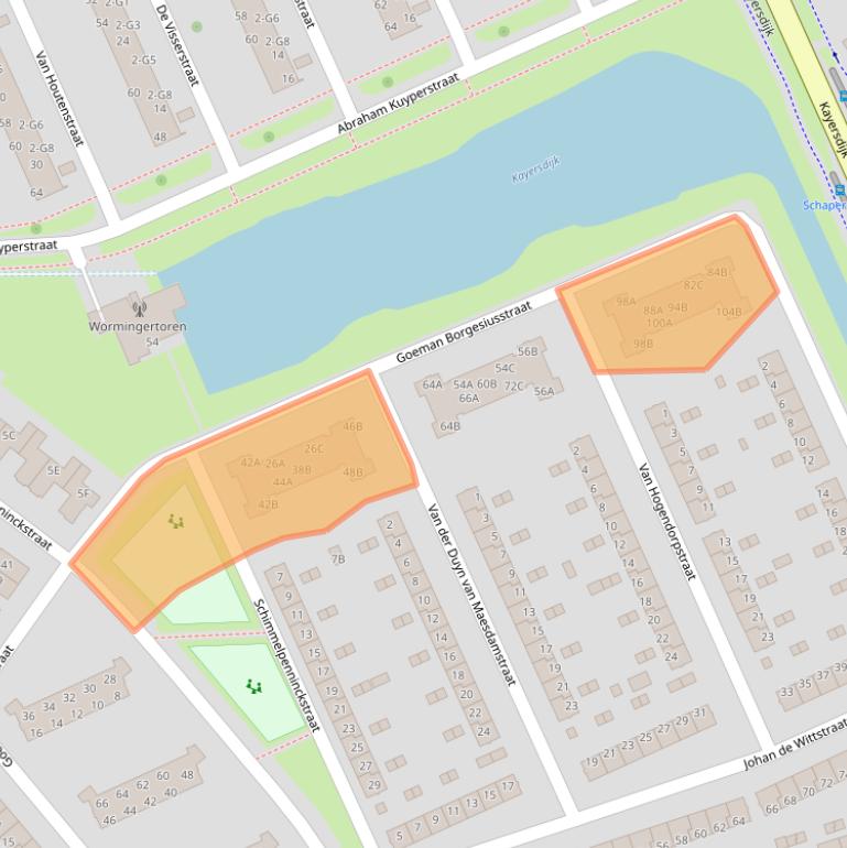 Kaart van postcodegebied 7331RZ.