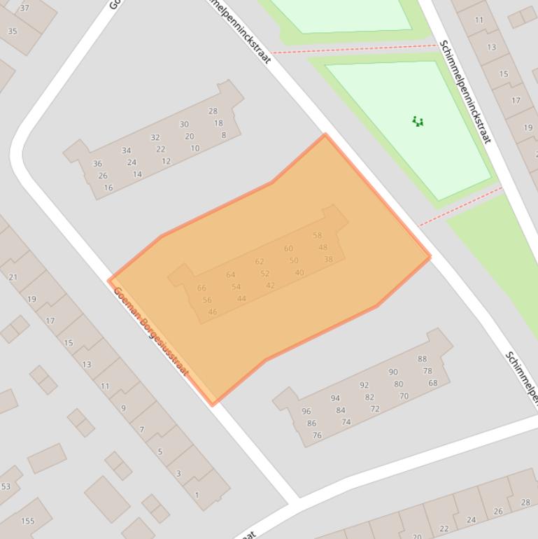 Kaart van postcodegebied 7331SJ.