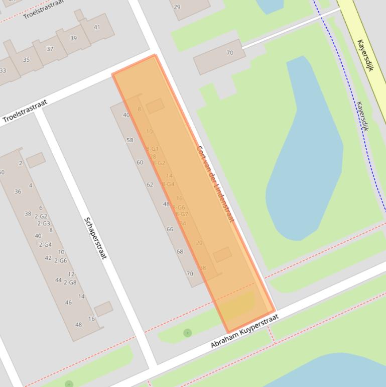 Kaart van postcodegebied 7331TJ.