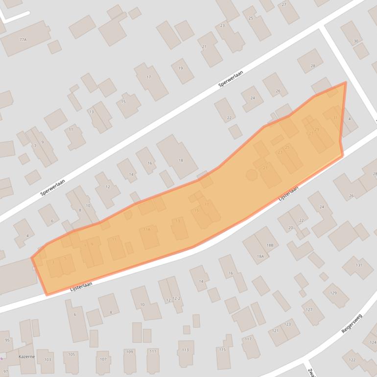 Kaart van postcodegebied 7331TT.