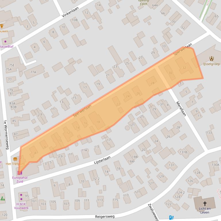 Kaart van postcodegebied 7331TX.