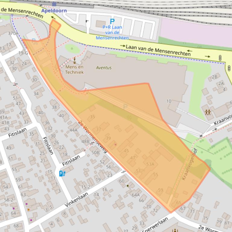 Kaart van postcodegebied 7331VC.