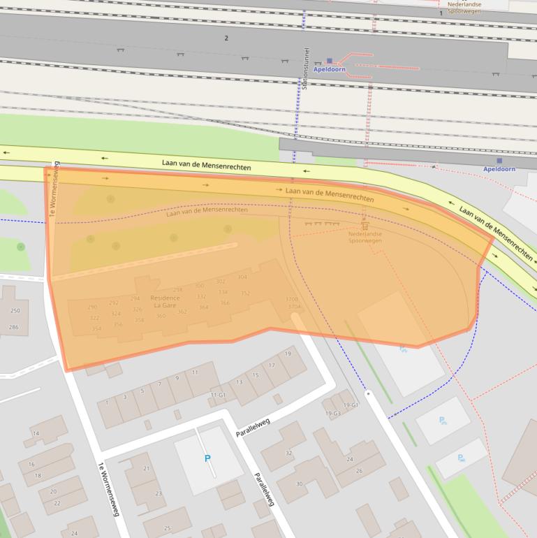 Kaart van postcodegebied 7331VX.