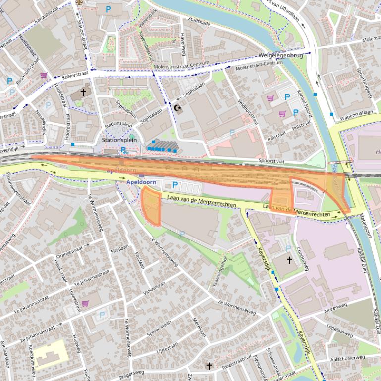 Kaart van postcodegebied 7331VZ.