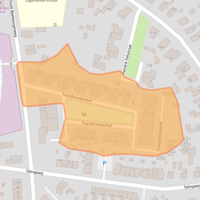 Kaart van postcodegebied 7331XA.