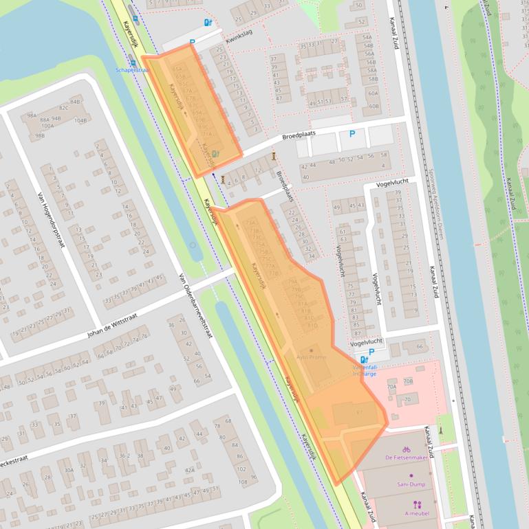 Kaart van postcodegebied 7332AL.