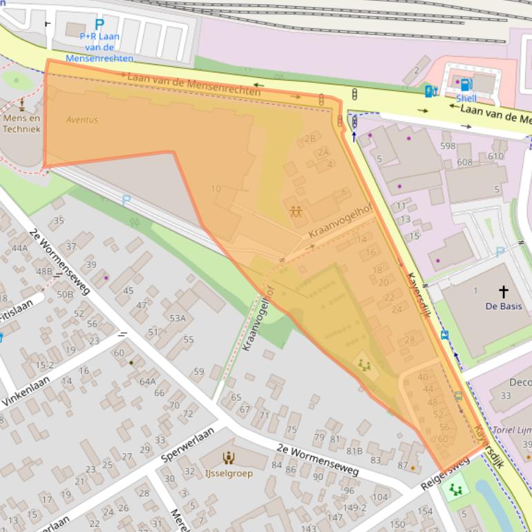 Kaart van postcodegebied 7332AT.