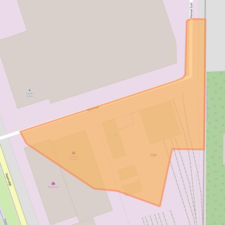 Kaart van postcodegebied 7332AX.