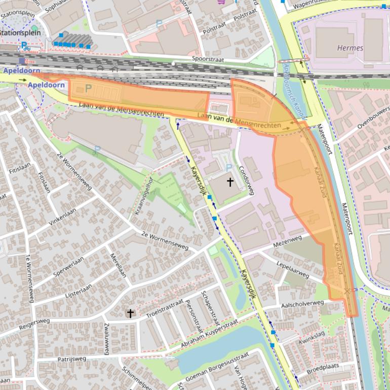 Kaart van postcodegebied 7332BB.
