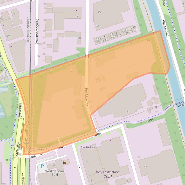 Kaart van postcodegebied 7332BG.