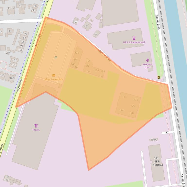 Kaart van postcodegebied 7332BS.