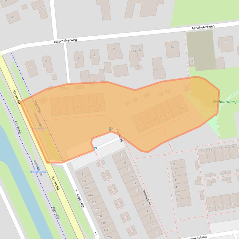 Kaart van postcodegebied 7332CG.