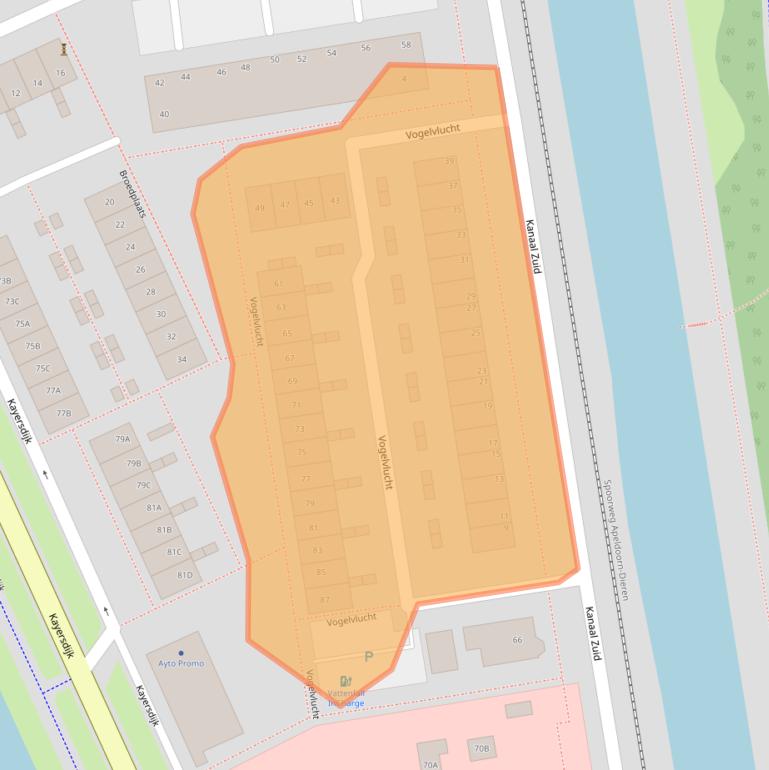 Kaart van postcodegebied 7332CL.