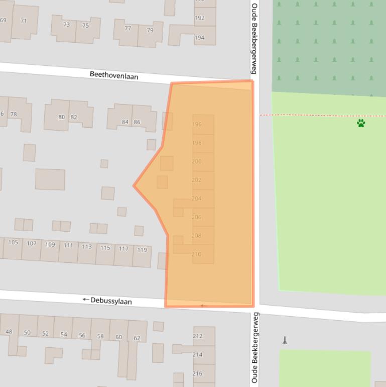 Kaart van postcodegebied 7333AK.