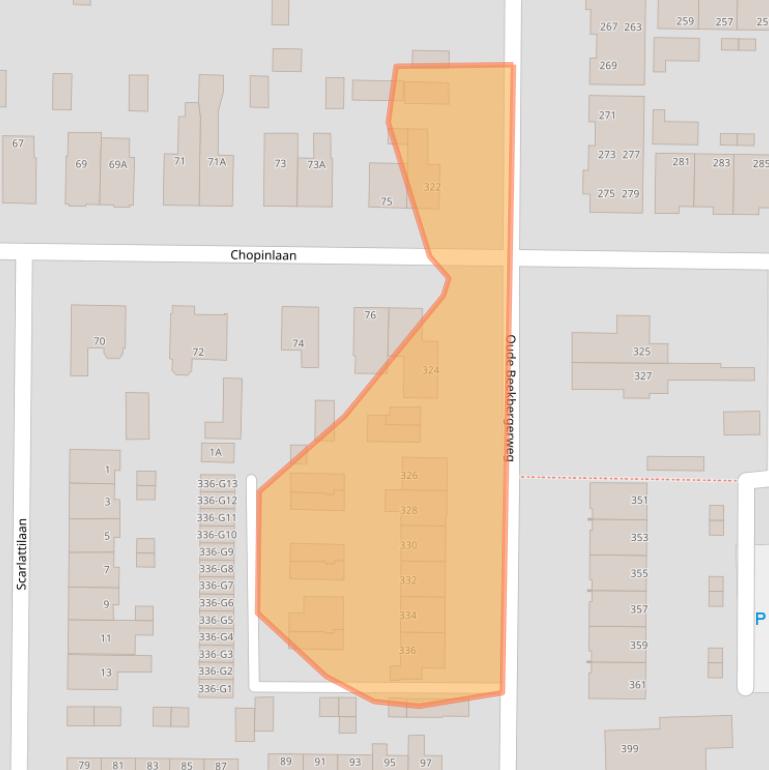 Kaart van postcodegebied 7333AS.