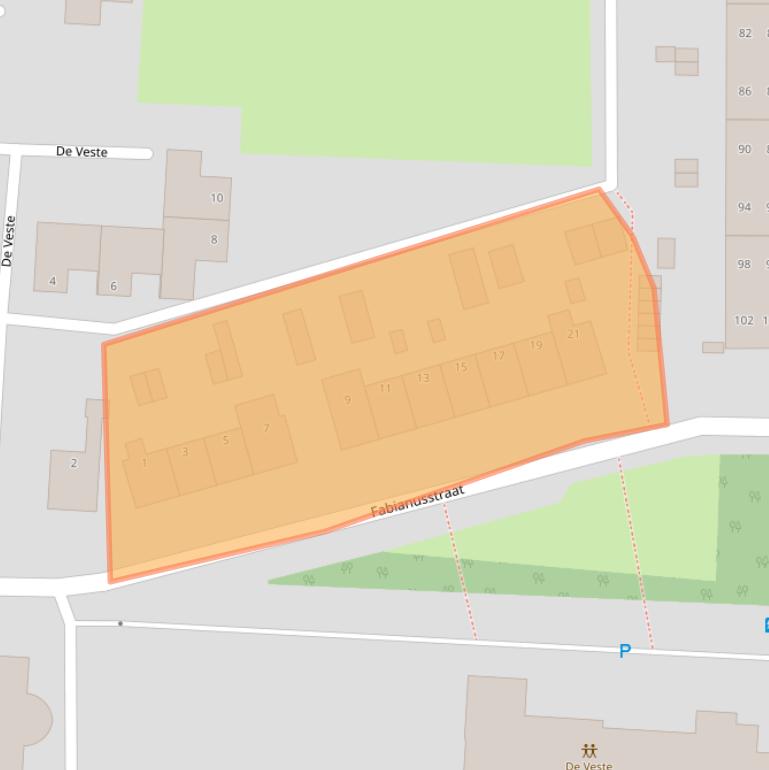 Kaart van postcodegebied 7333BB.