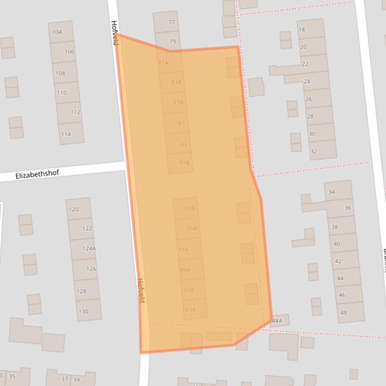 Kaart van postcodegebied 7333BJ.