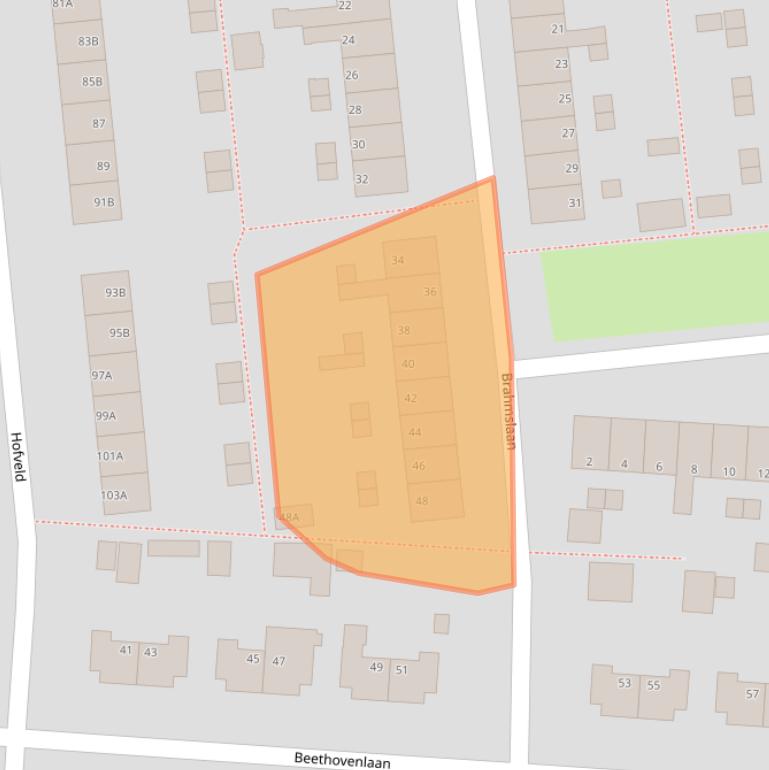 Kaart van postcodegebied 7333BS.