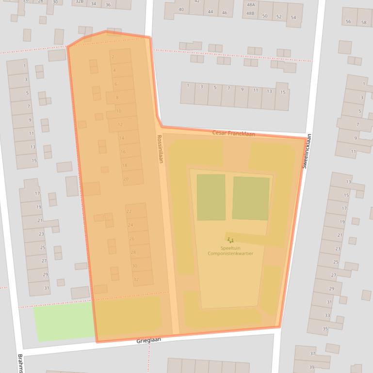 Kaart van postcodegebied 7333BT.