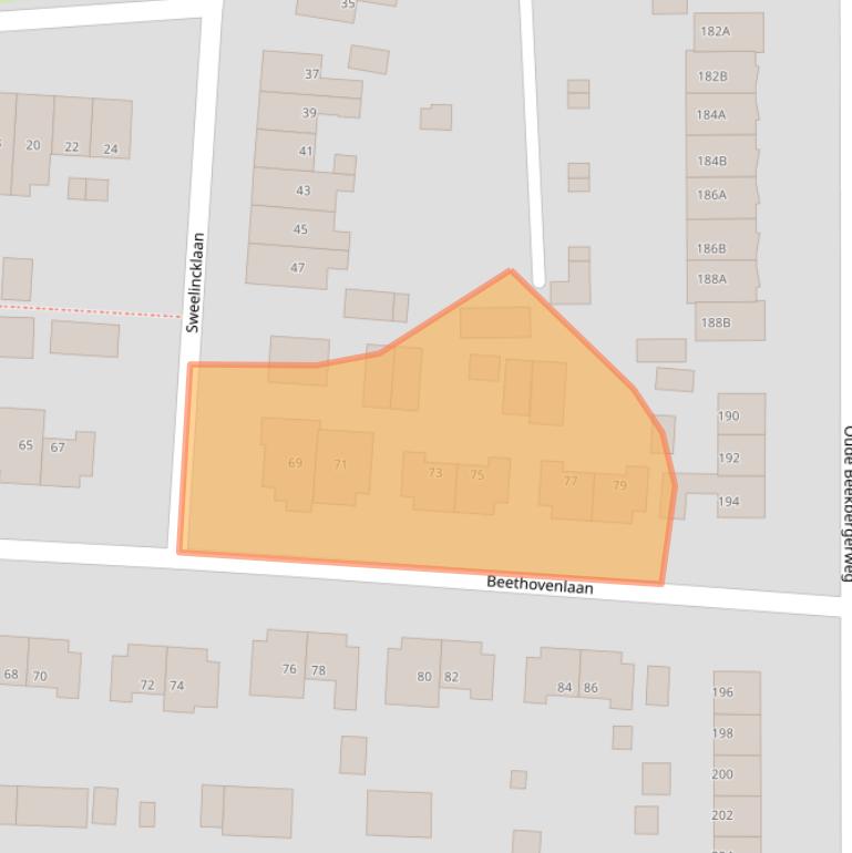 Kaart van postcodegebied 7333CC.