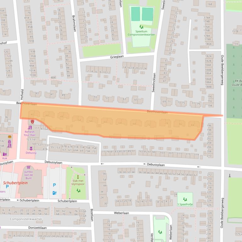 Kaart van postcodegebied 7333CE.