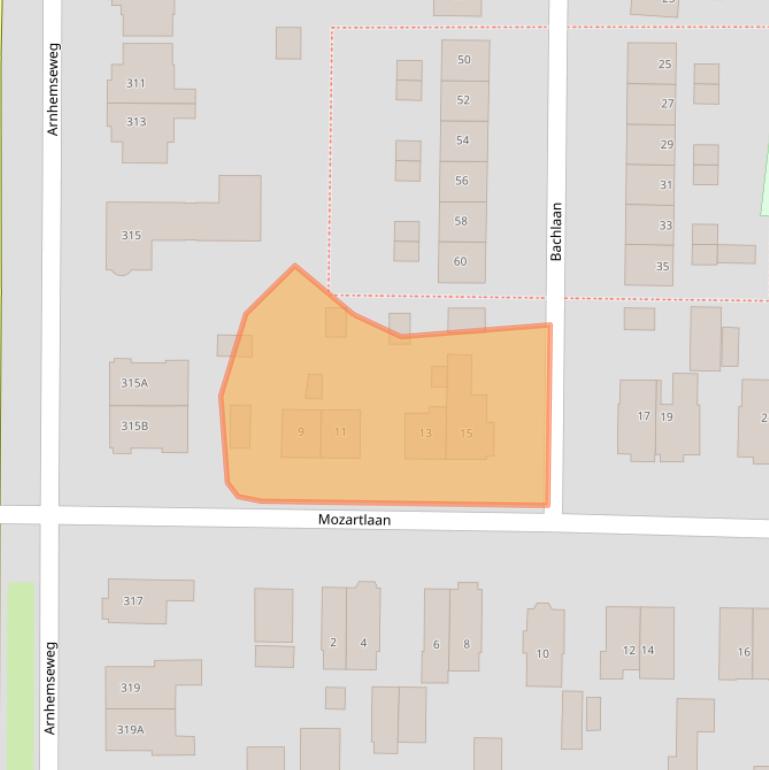 Kaart van postcodegebied 7333CK.