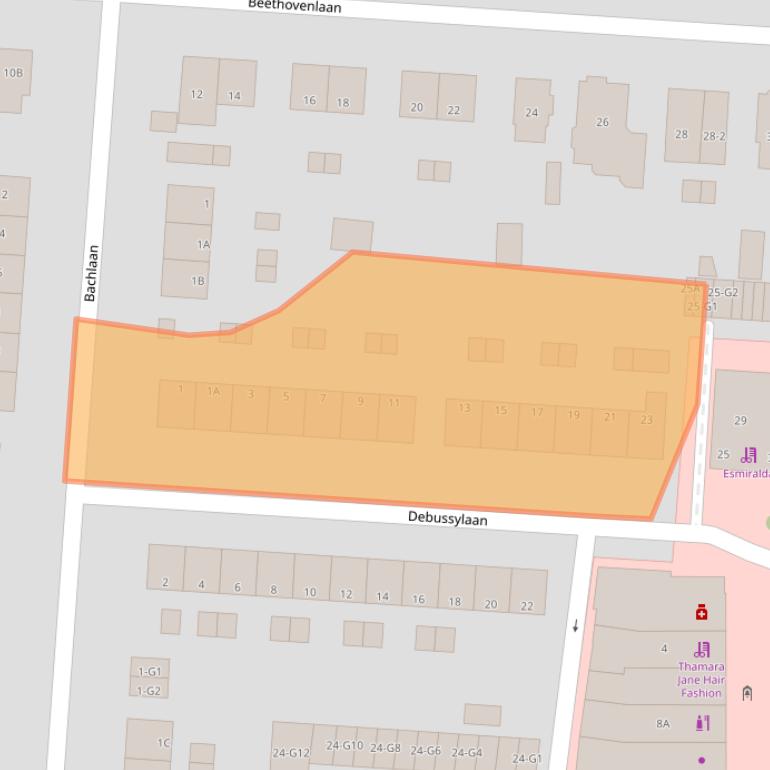 Kaart van postcodegebied 7333DA.