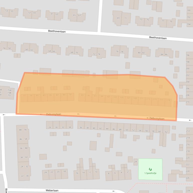 Kaart van postcodegebied 7333DE.