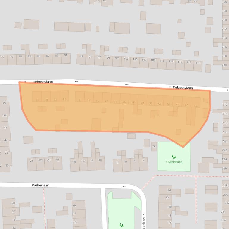 Kaart van postcodegebied 7333DH.