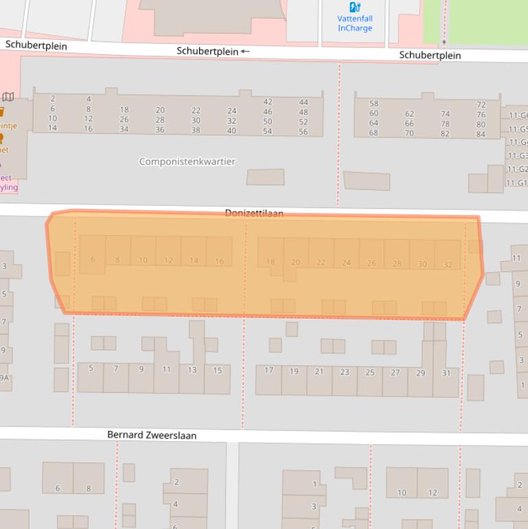 Kaart van postcodegebied 7333DL.