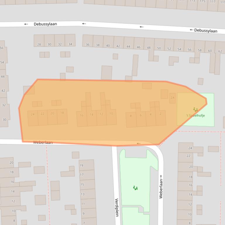 Kaart van postcodegebied 7333DR.
