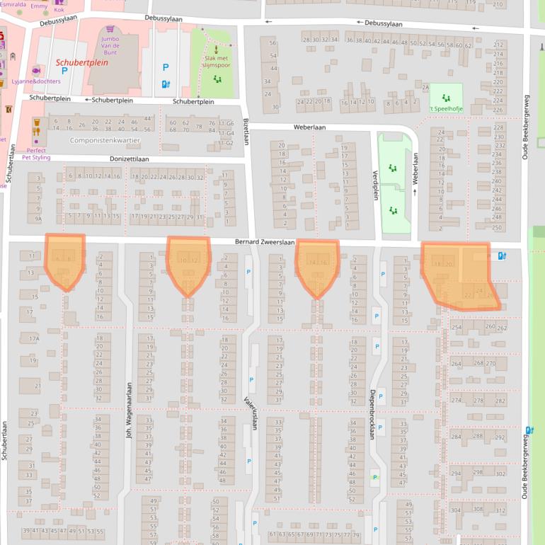 Kaart van postcodegebied 7333DW.
