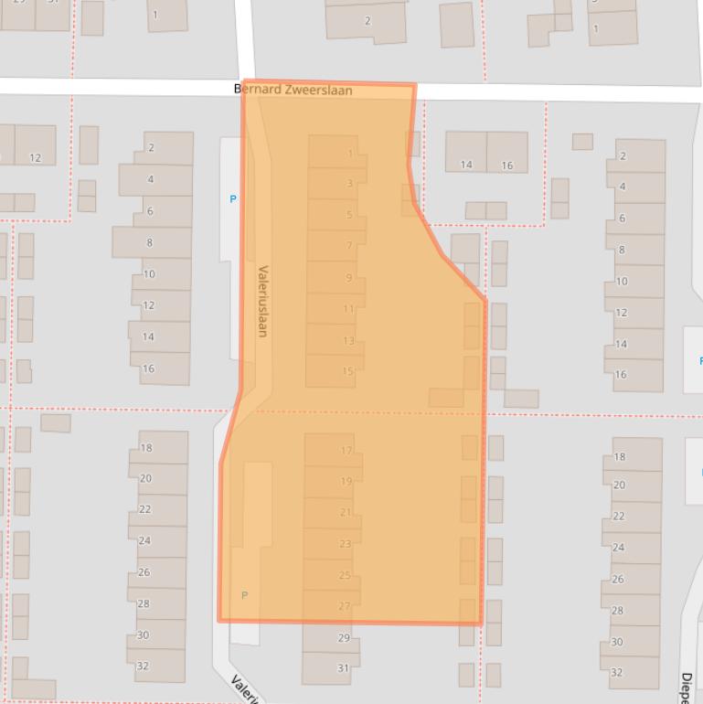 Kaart van postcodegebied 7333EC.